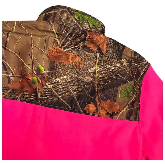 Trail Crest CAMO FLEECE Pink Wood Forest Hunting Outdoor Light Jacket Womens Med - Picture 5 of 5